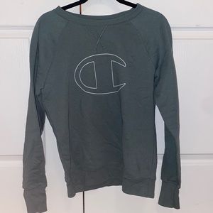 Forest green champion sweater